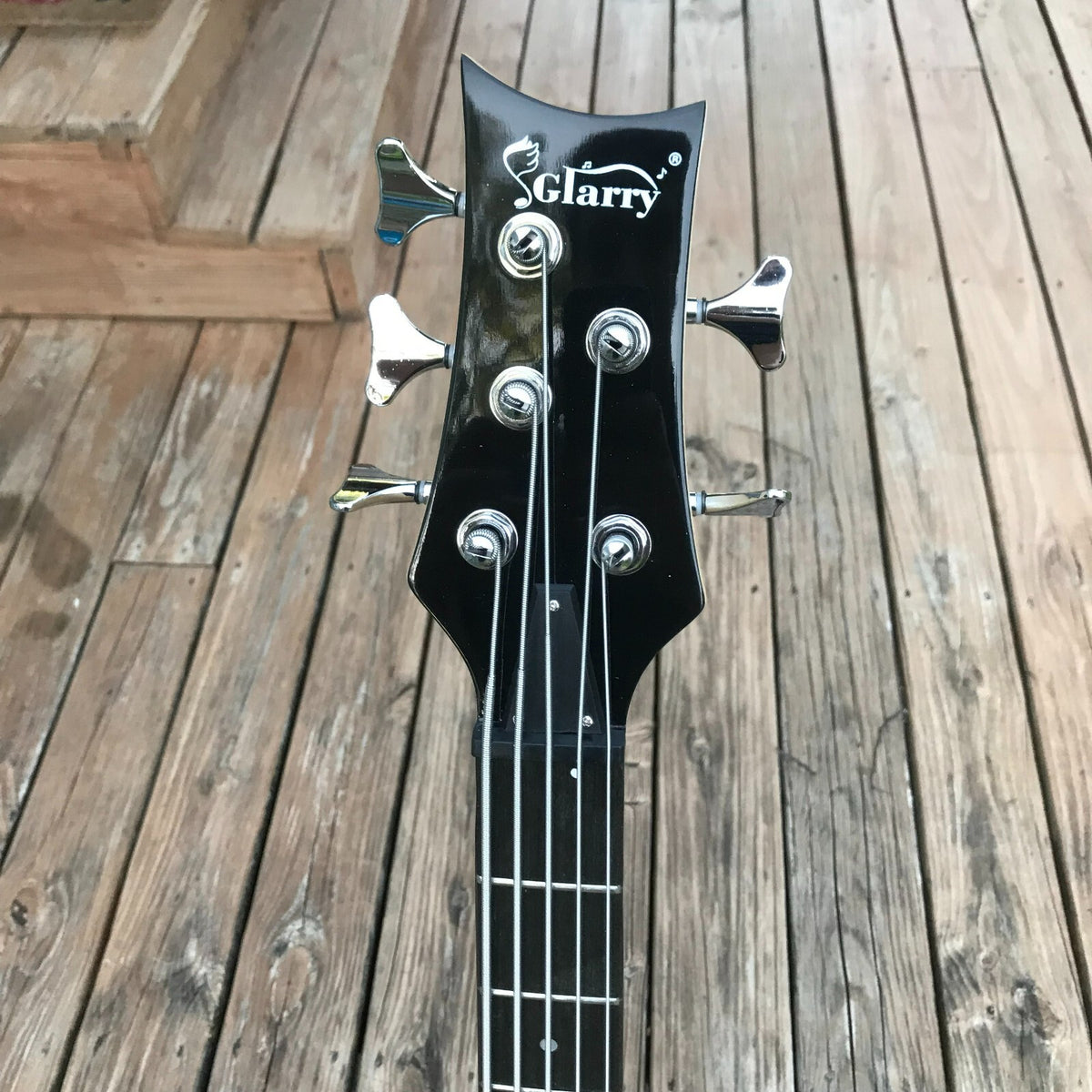 Sunburst 5 String Electric Bass Guitar 24-Frets with Gig Bag and Accessories11