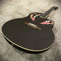 41" Black Acoustic Guitar – Cutaway Body, Laminate Spruce Top, ABS Rounded Back0