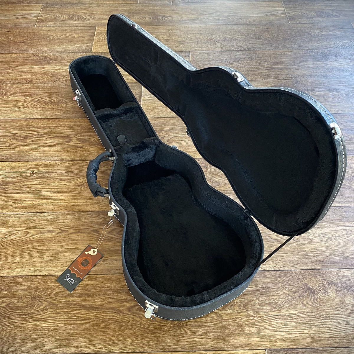 Black Arched Hard-Shell Electric Guitar Case for LP-Style and Les Paul Guitars2