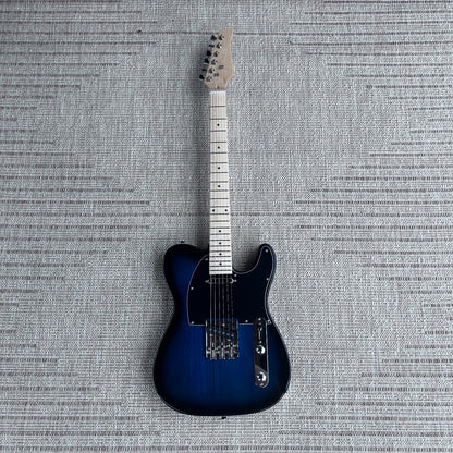 Full-Size Trans Blue Electric Guitar with Maple Neck Gig Bag and Accessories5
