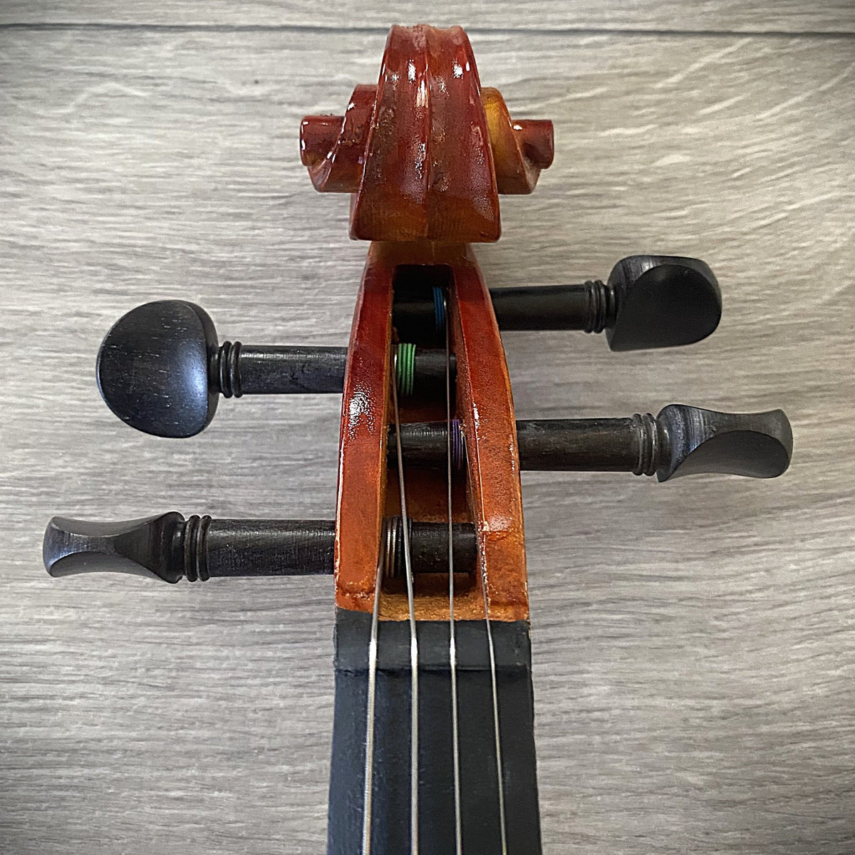 Full-Size 4/4 Violin Fiddle with Preset Bridge, Case w/ Hygrometer, Bow and More9