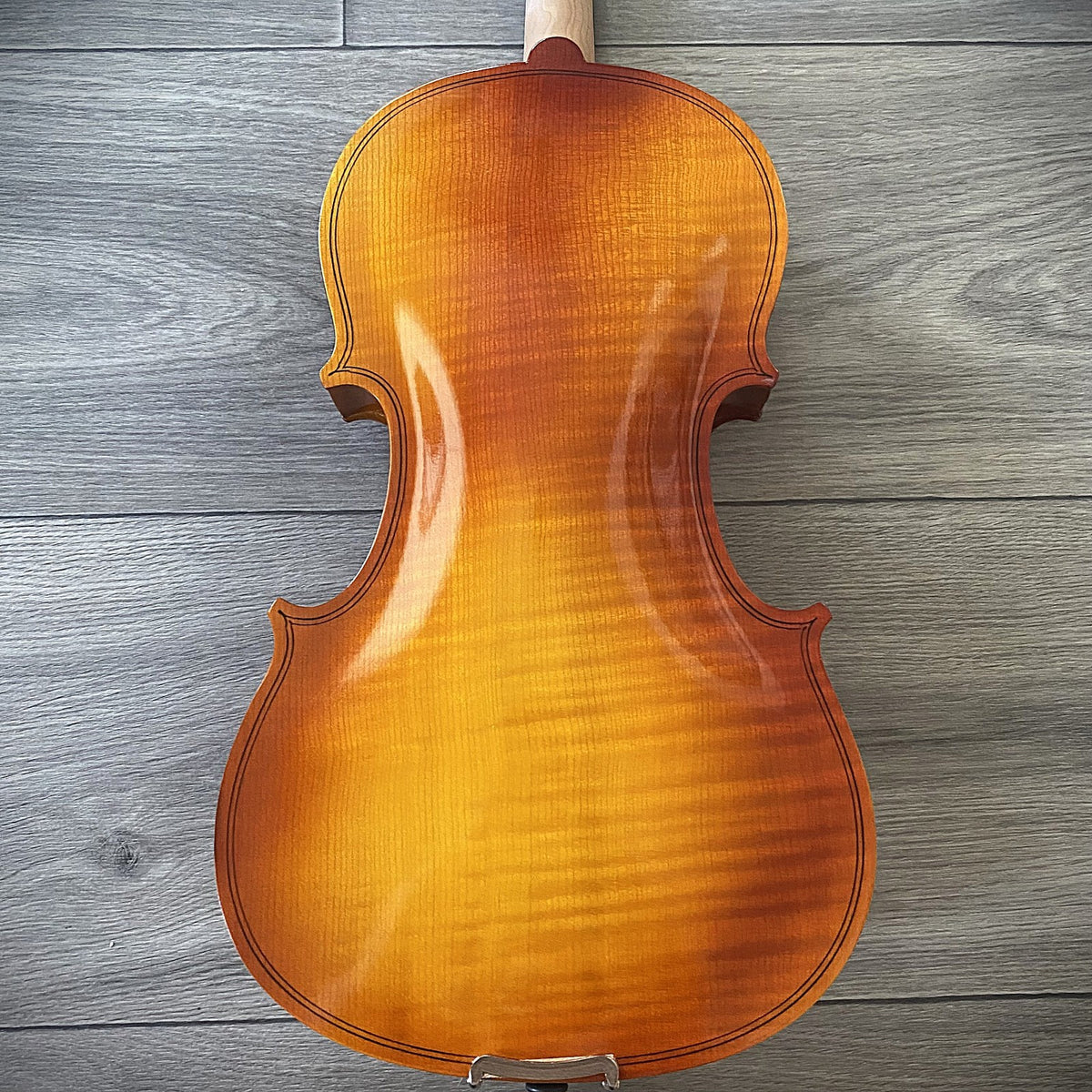 Full-Size 4/4 Violin Fiddle with Preset Bridge, Case w/ Hygrometer, Bow and More3