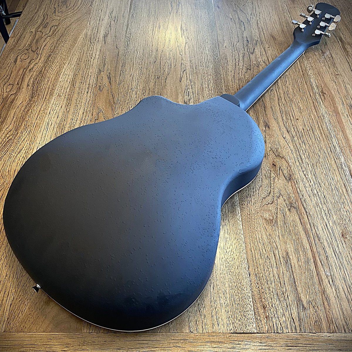 41" Black Acoustic Guitar – Cutaway Body, Laminate Spruce Top, ABS Rounded Back12