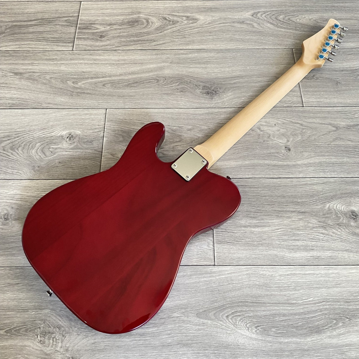 Crimson Red Electric Guitar – Full‑Size, Single Cutaway, Maple Neck & Fretboard14