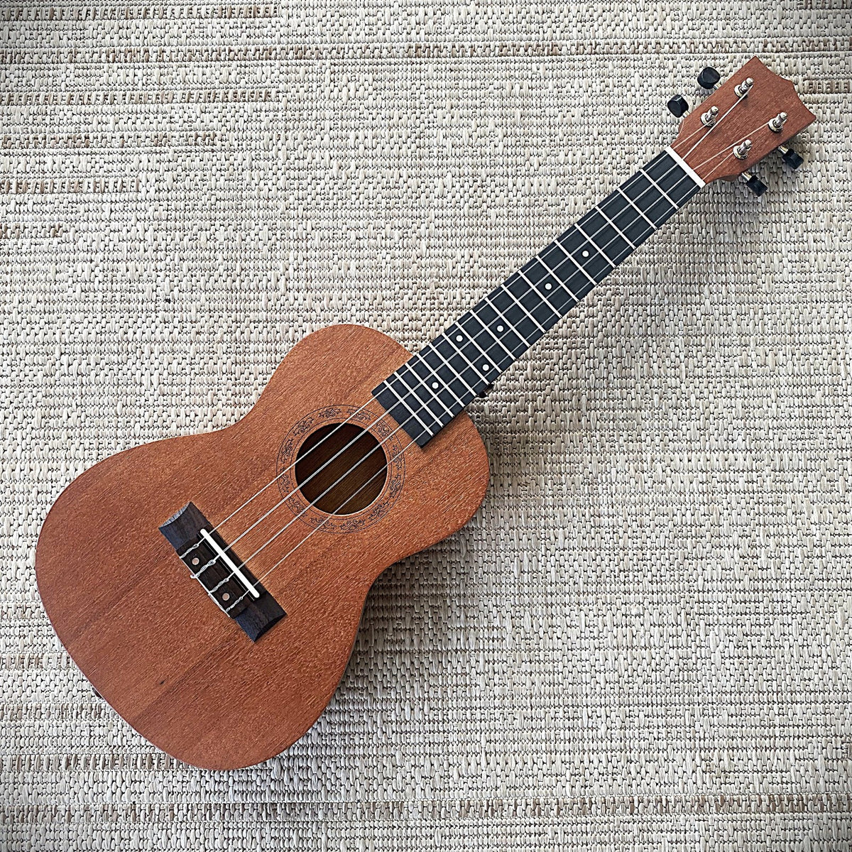 Mahogany 23" Concert Ukulele Starter Pack – with Bag, Tuner, Capo, Strap & Picks0