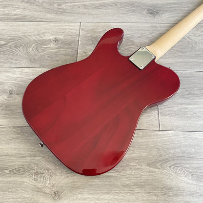 Crimson Red Electric Guitar – Full‑Size, Single Cutaway, Maple Neck & Fretboard15