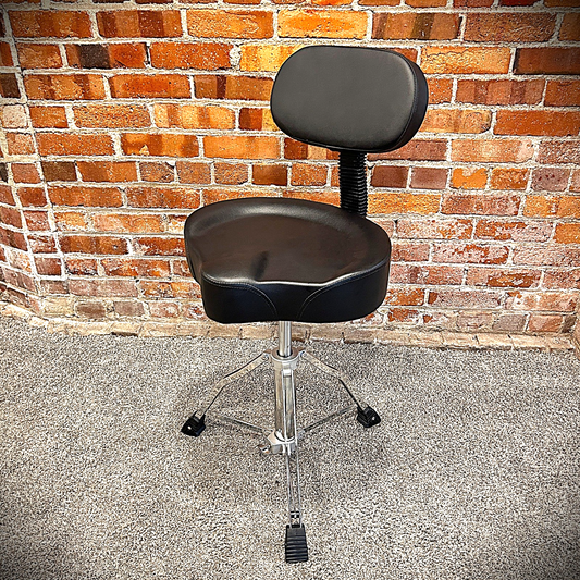 Heavy Duty Drum Throne with Removable Backrest, Height Adjustable, Holds 450lbs0