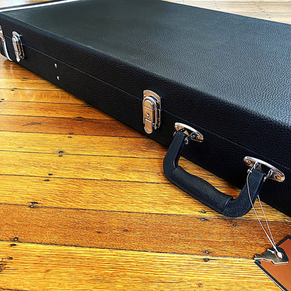 Black Hardshell Bass Guitar Case – Fits Most 4  and  5 String Basses, Lockable5