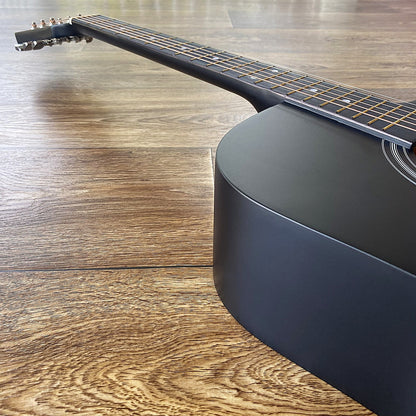 Full-Size 41" Black Acoustic Guitar with Cutaway, Capo, Tuner, Gig Bag & More9
