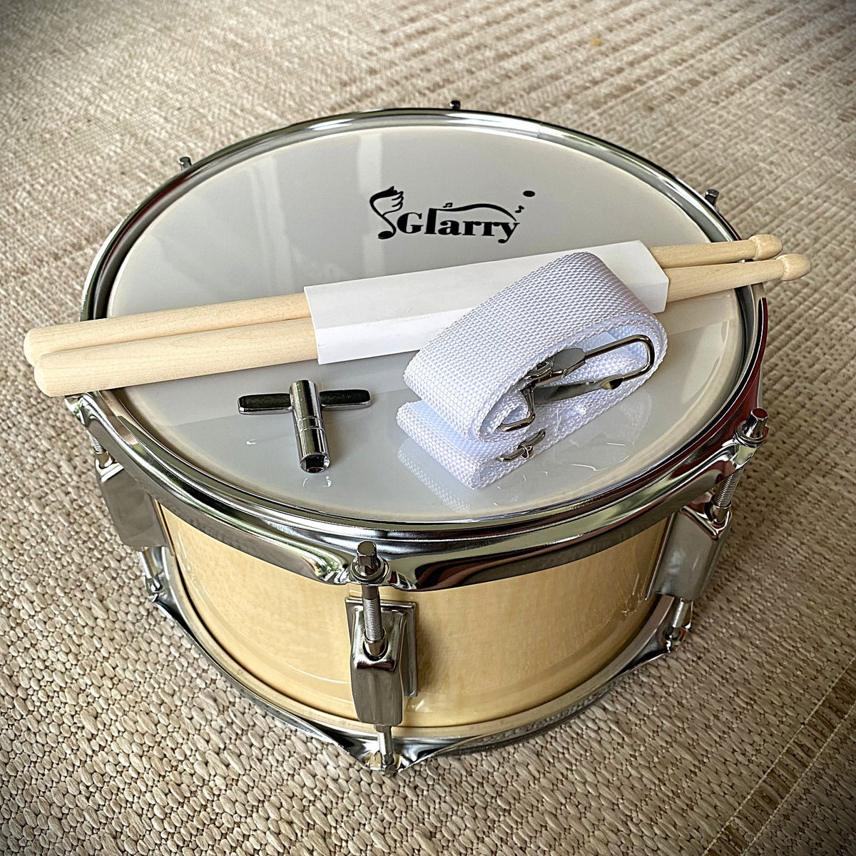 10"x6" Popcorn / Firecracker Snare Drum – Maple Wrap, 3‑Ply Poplar Shell w/ Key4