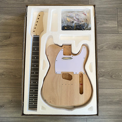 DIY Tele Style Electric Guitar Kit – Solid Mahogany Body, Solderless Starter Kit12