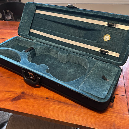 Lightweight Full Size 4/4 Square Violin Case with Hygrometer and 2 Bow Holders10