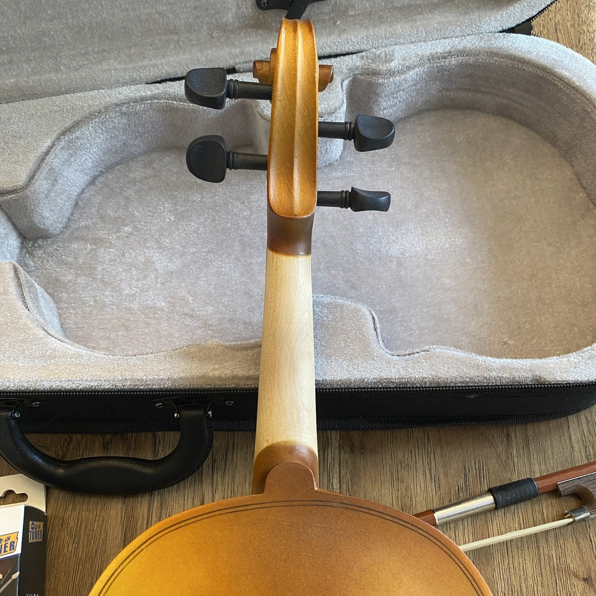 Full-Size 4/4 Violin with Gorgeous Antiqued Finish, Case, Bow, Rosin and More4