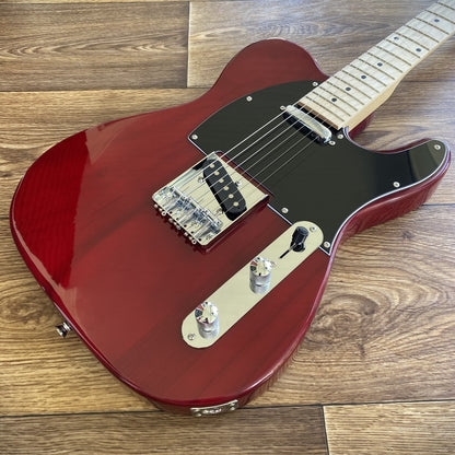 Crimson Red Electric Guitar – Full‑Size, Single Cutaway, Maple Neck & Fretboard0