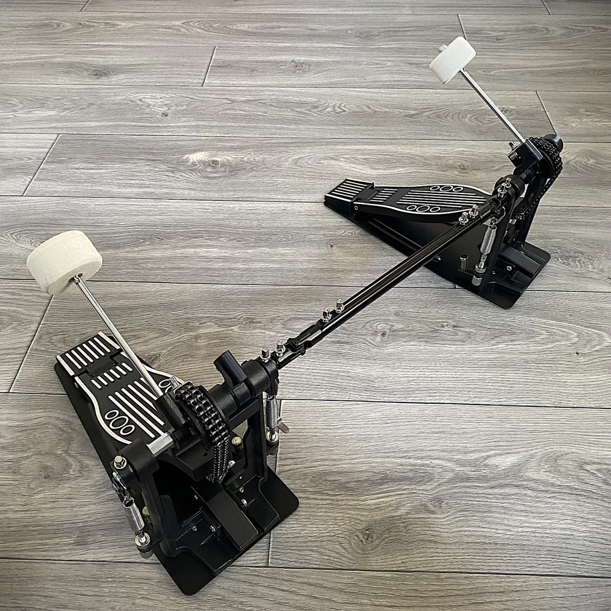 Double Bass Drum Kick Pedal, Adjustable Drive and Beaters, Wool Felt Hammers1