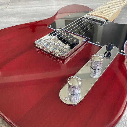 Crimson Red Electric Guitar – Full‑Size, Single Cutaway, Maple Neck & Fretboard8