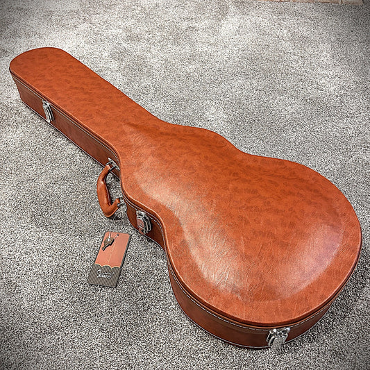 Dark Brown Arched Hard-Shell Electric Guitar Case for LP-Style, Les Paul Guitars0