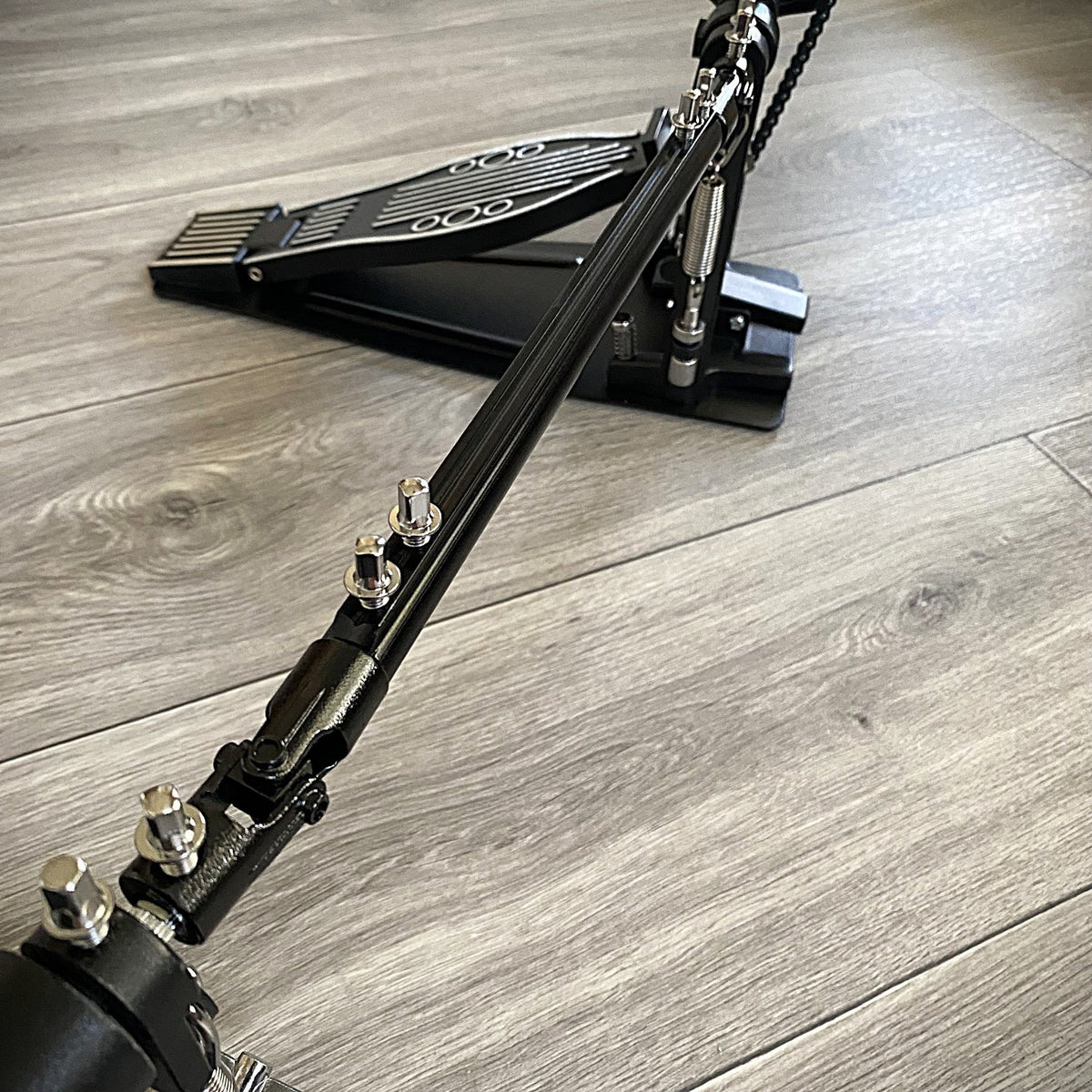 Double Bass Drum Kick Pedal, Adjustable Drive and Beaters, Wool Felt Hammers4