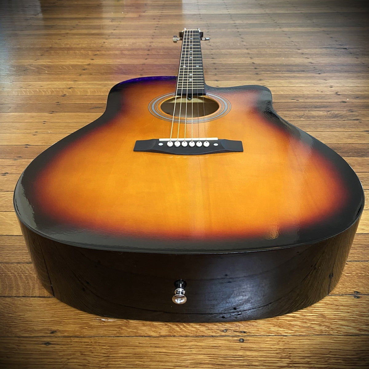 41" Sunburst Acoustic Guitar Starter Kit – Full Size Cutaway, Bag, Tuner, Capo7