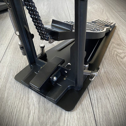 Double Bass Drum Kick Pedal, Adjustable Drive and Beaters, Wool Felt Hammers8