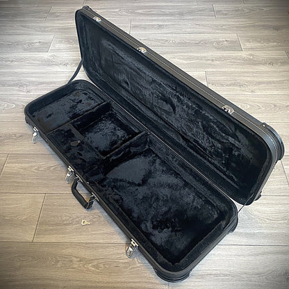 Black Hardshell Electric Guitar Hard Case for Strat and Tele Guitars, Lockable0