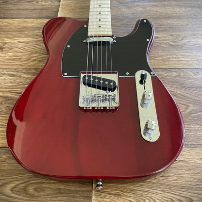 Crimson Red Electric Guitar – Full‑Size, Single Cutaway, Maple Neck & Fretboard5