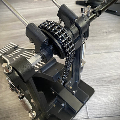 Double Bass Drum Kick Pedal, Adjustable Drive and Beaters, Wool Felt Hammers6