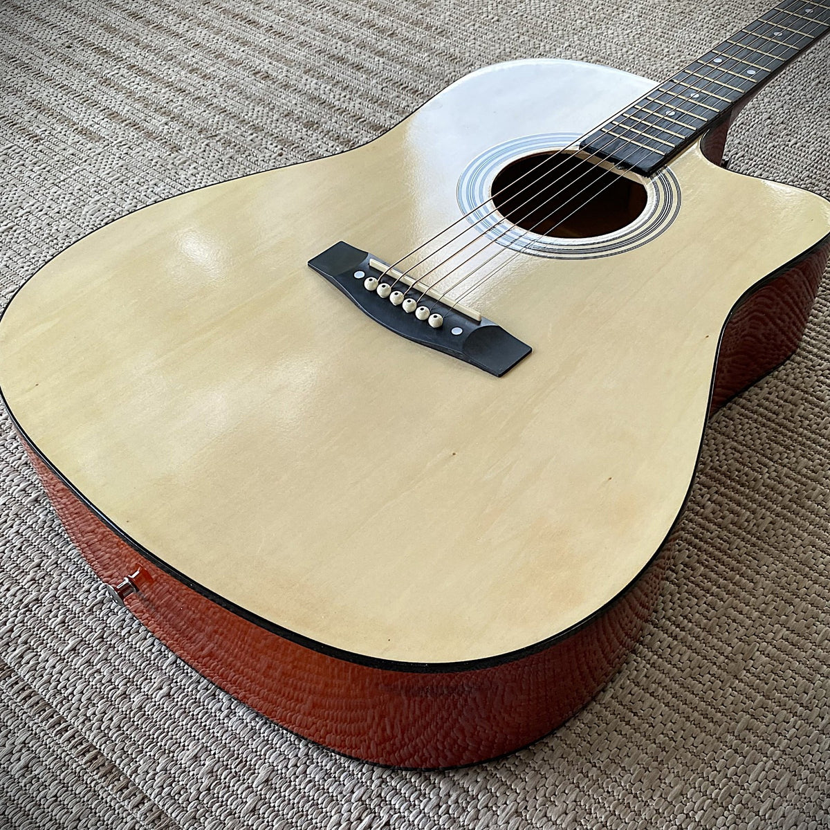 Full-Size 41" Beginner Acoustic Guitar Starter Set w/ Capo, Tuner, Strap & More3