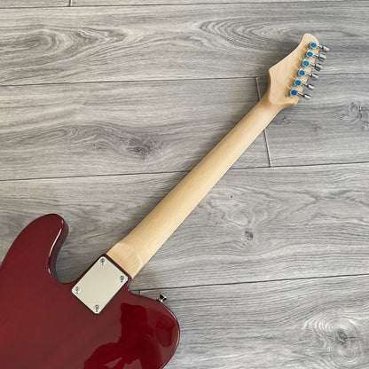 Crimson Red Electric Guitar – Full‑Size, Single Cutaway, Maple Neck & Fretboard16