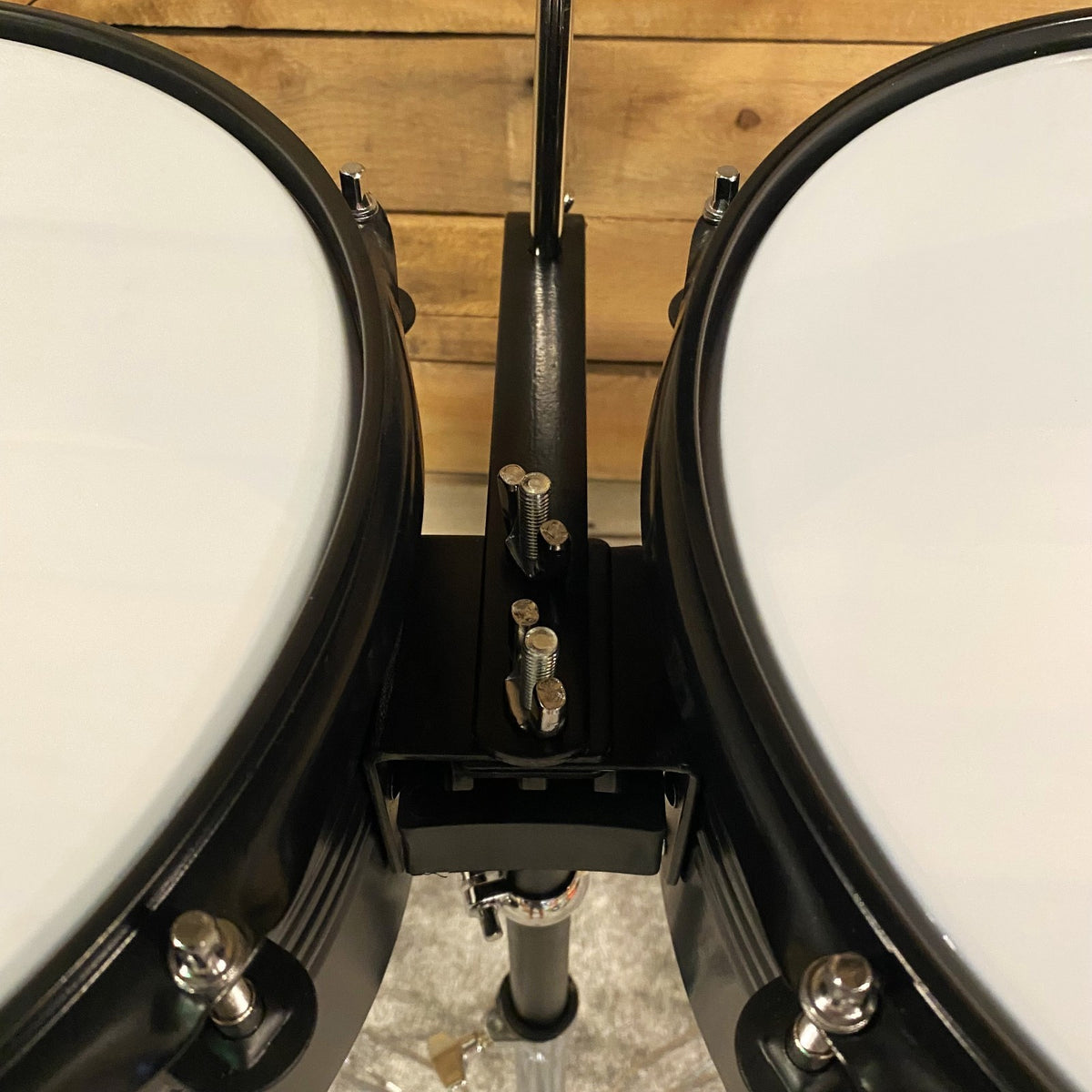 13" & 14" Timbales Set – Latin Percussion Drums w/ Cowbell & Double‑Braced Stand6