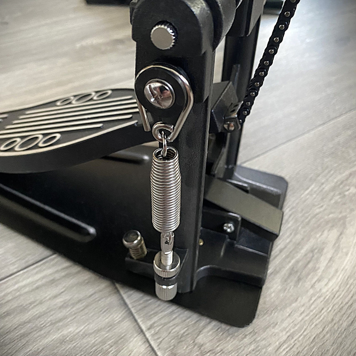 Double Bass Drum Kick Pedal, Adjustable Drive and Beaters, Wool Felt Hammers3