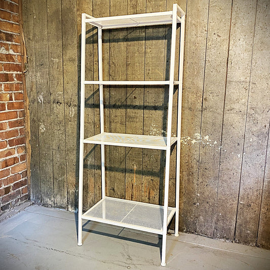 Large White 4-Tier Metal Storage Organization Shelf 58 Inches Tall, Carbon Steel0