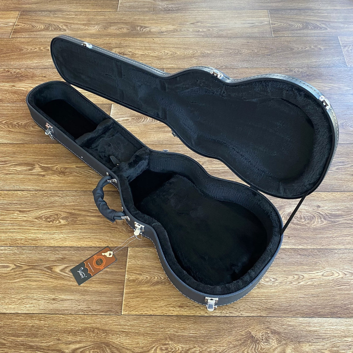 Black Arched Hard-Shell Electric Guitar Case for LP-Style and Les Paul Guitars3