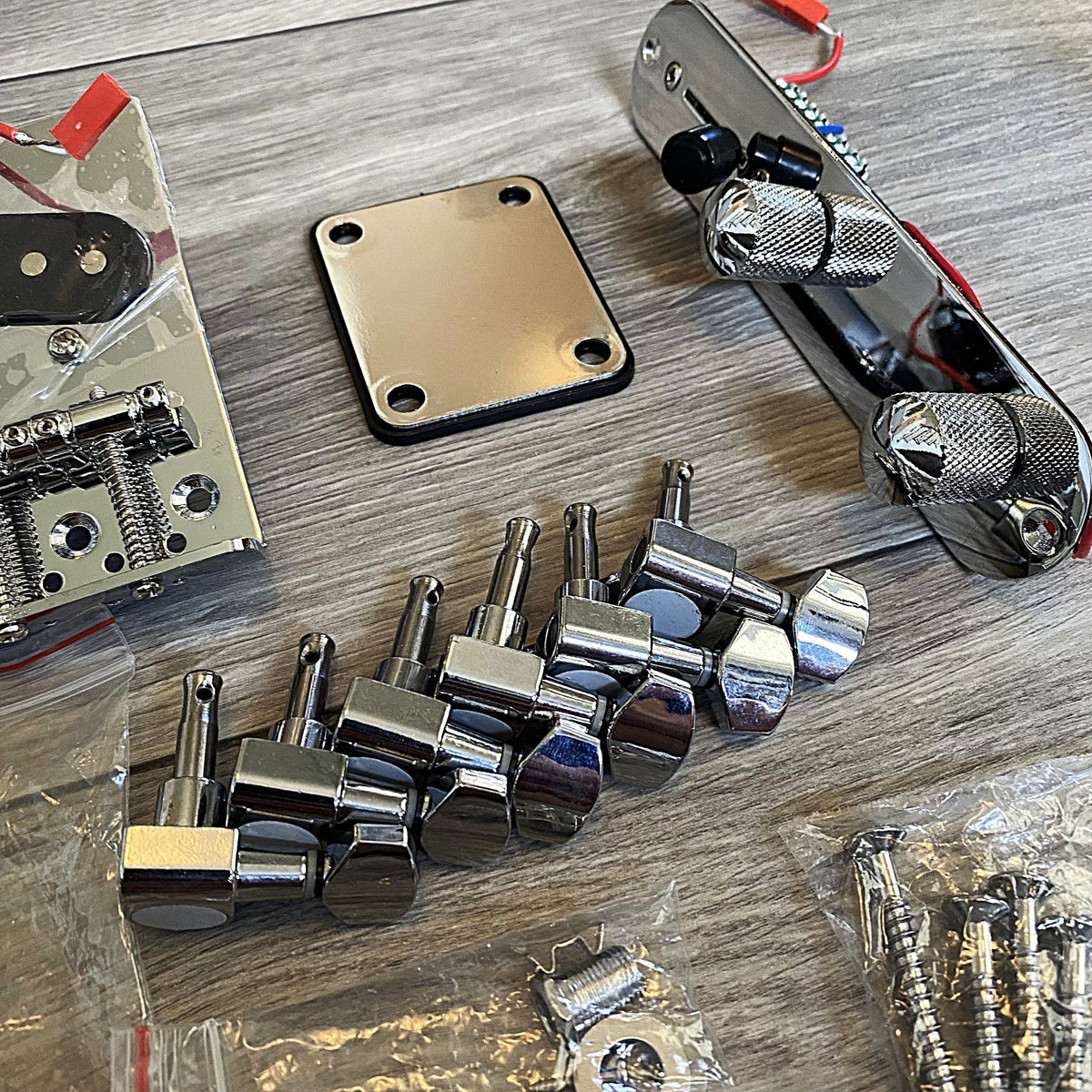 DIY Tele Style Electric Guitar Kit – Solid Mahogany Body, Solderless Starter Kit10